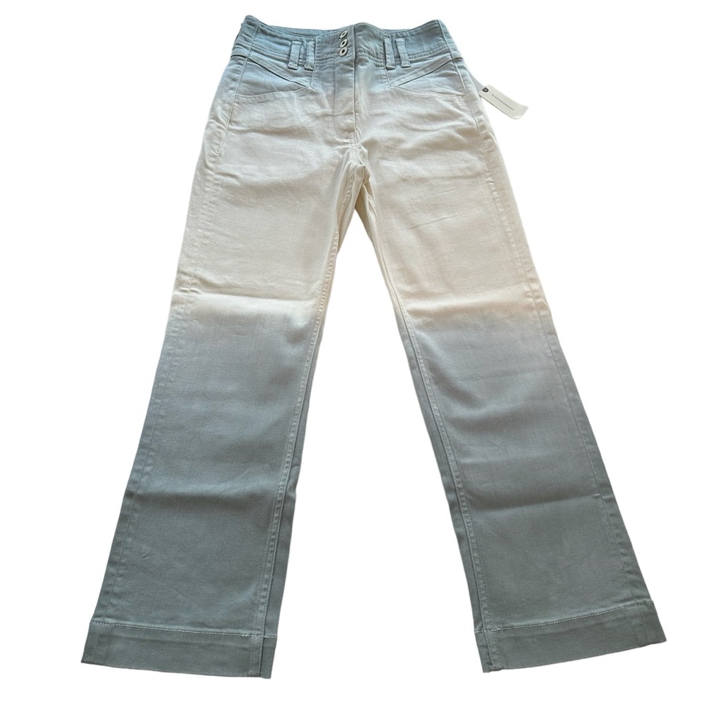 Anthropologie Pilcro Jeans Ultra High Rise Crop Slim Dip Dyed NWT Women Size 27